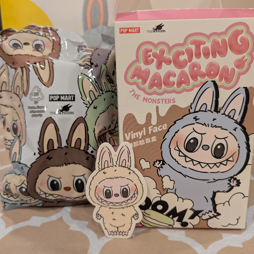 🥯 Pop Mart x THE MONSTER Exciting Macaron - Soymilk